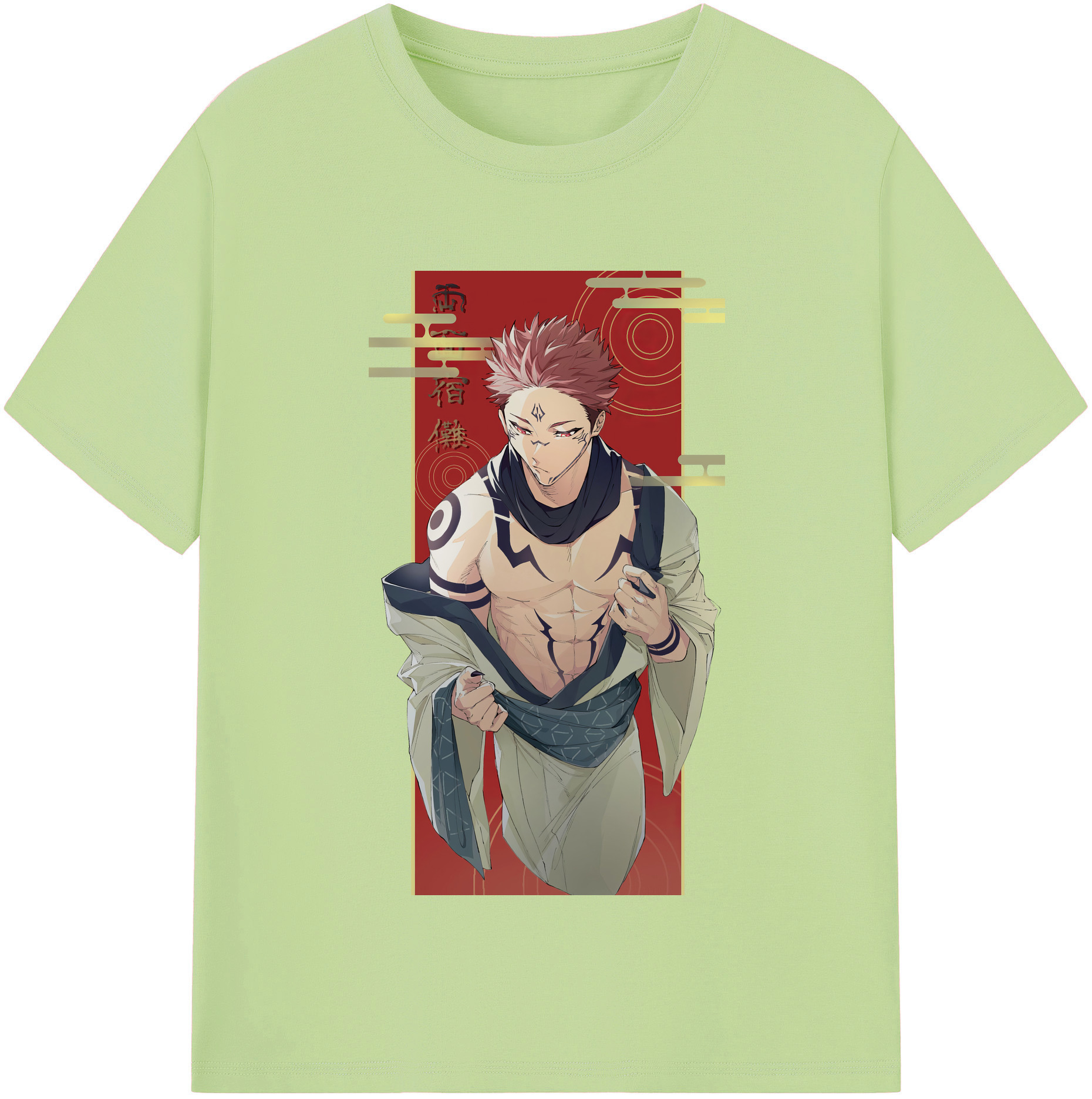 （画像用） 呪術廻戦 Jujutsu Kaisen 綿100％半袖Tシャツ（フロントプリント）